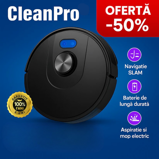 CleanPro - Aspirator Robot Inteligent 3 în 1