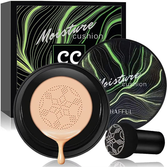DermaGlow - Fond de ten Air Cushion cu Pigmenți Minerali