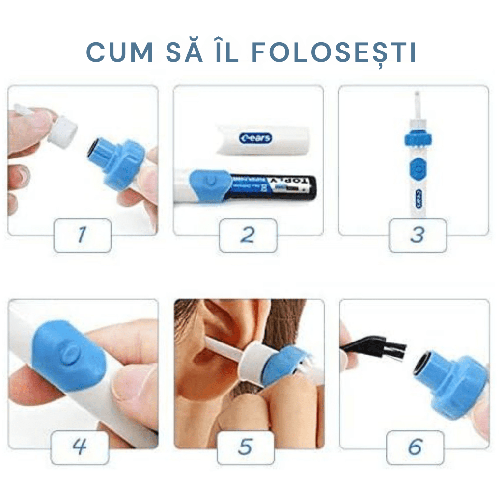 Curățător Electric pentru Urechi – Igienă Sigură și Confortabilă