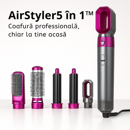 AirStyler 5 în 1 – Coafare rapidă, volum și strălucire în fiecare zi!