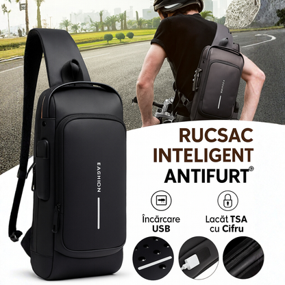 LockGuard – Geantă Crossbody Inteligentă Antifurt