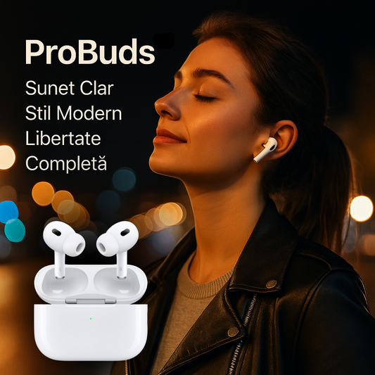 ProBuds – Sunet Clar, Libertate Completă și Confort Premium
