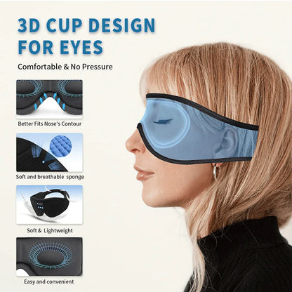 Ultimate 3D Sleep Mask - Cu Audio Bluetooth