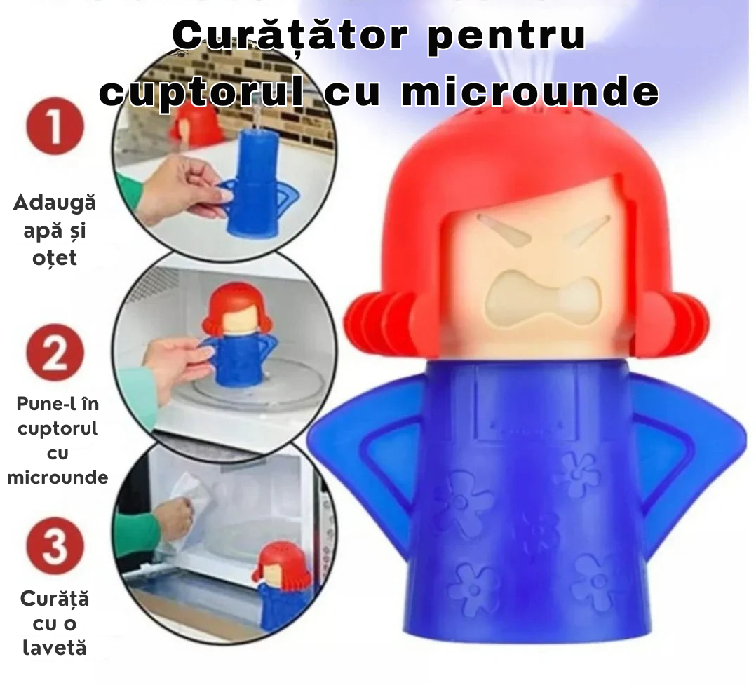 Angry Mama – Curățător pentru Cuptorul cu Microunde [Promoție Valabilă Doar Azi]