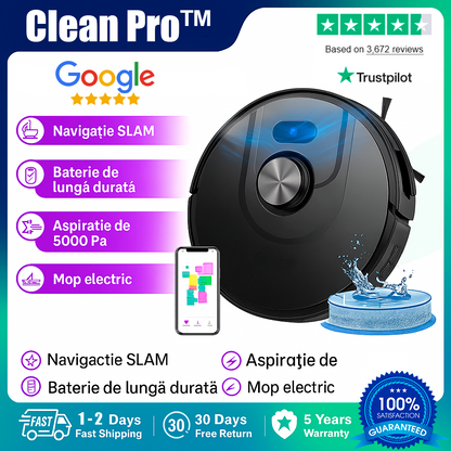 CleanPro - Aspirator Robot Inteligent 3 în 1